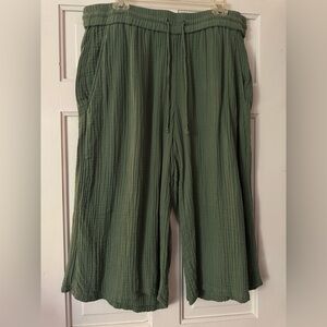 Eileen Fisher Green Capri Pants